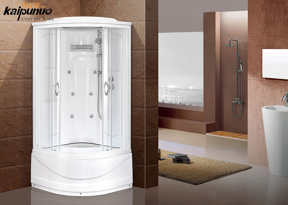 Hliníkové rámy Posuvné sklenené dvere Sprcha so zadným panelom ABS